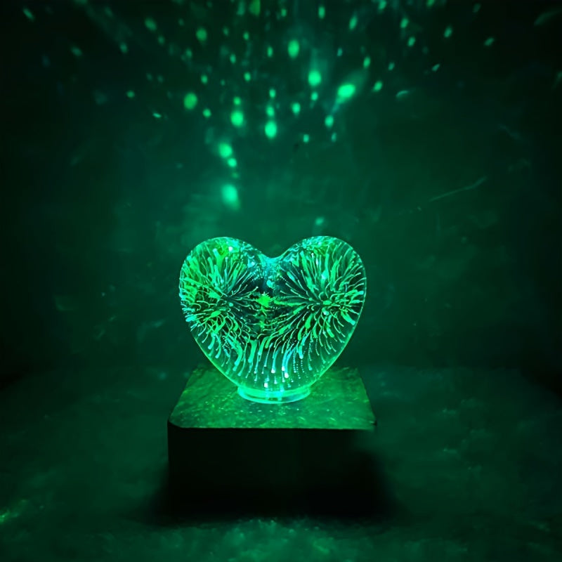3D Love Heart LED Night Light