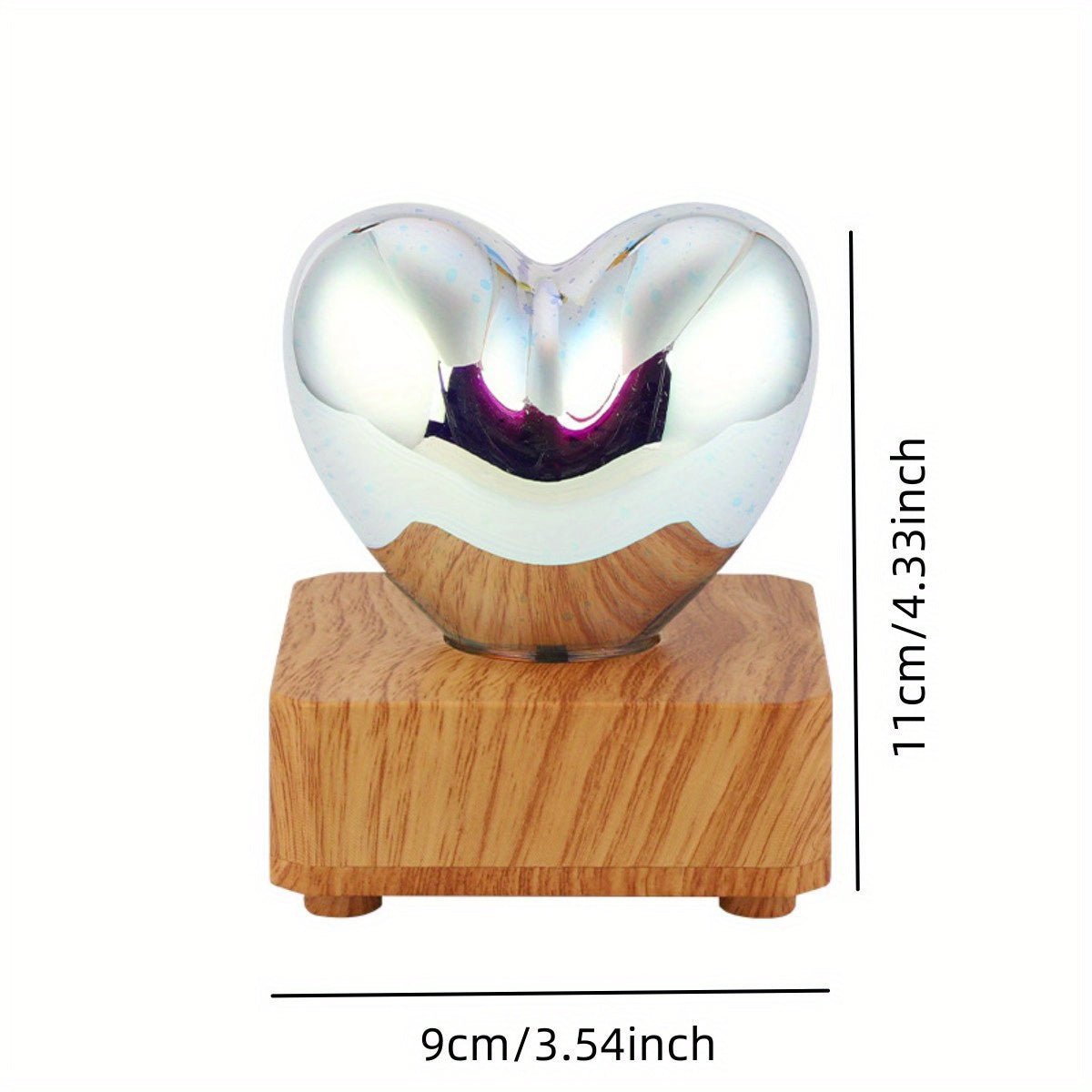 3D Love Heart LED Night Light