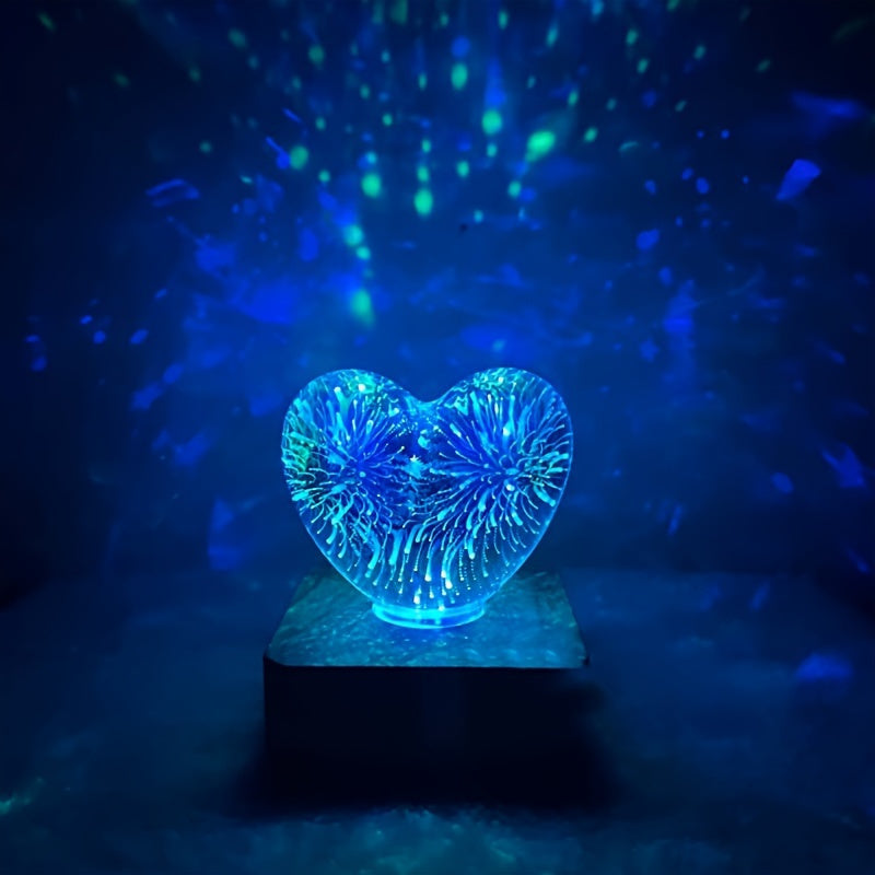 3D Love Heart LED Night Light