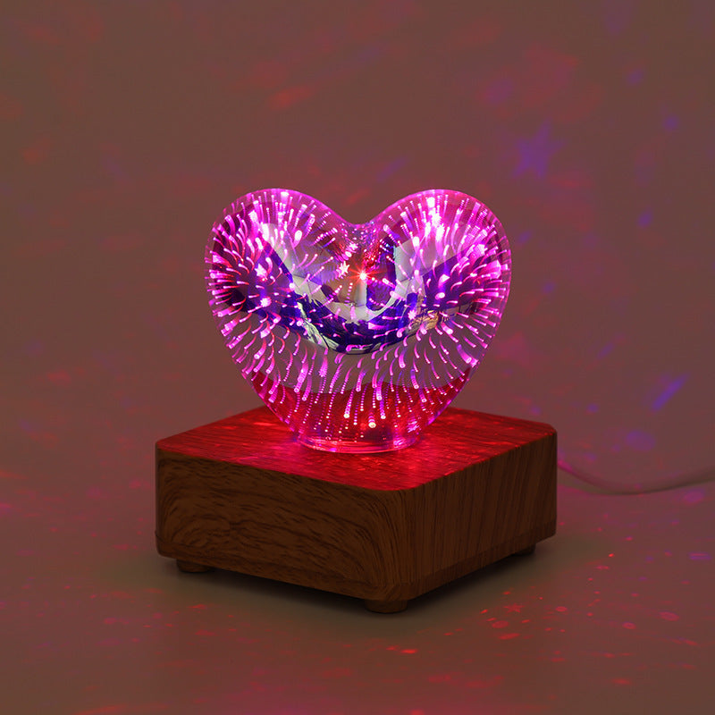 3D Love Heart LED Night Light