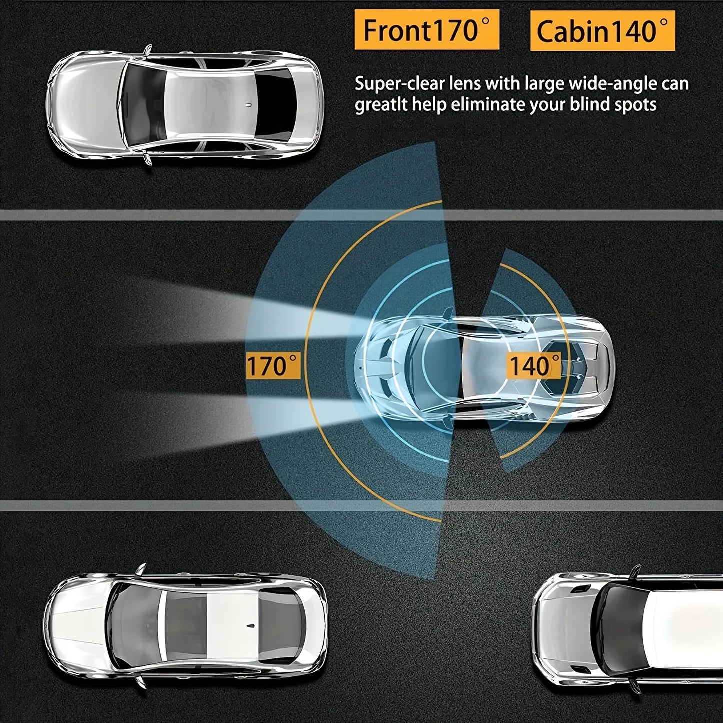 1080P WiFi Dual Car Camera