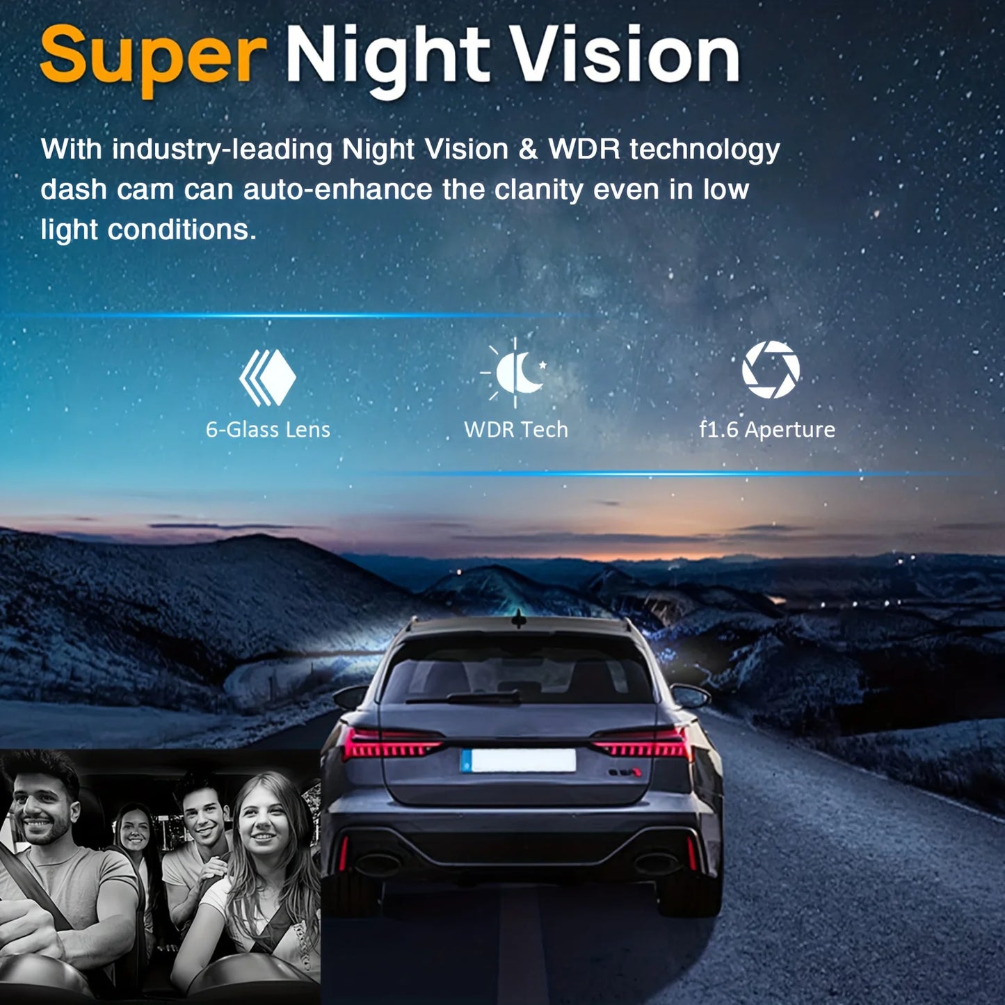 1080P WiFi Dual Car Camera
