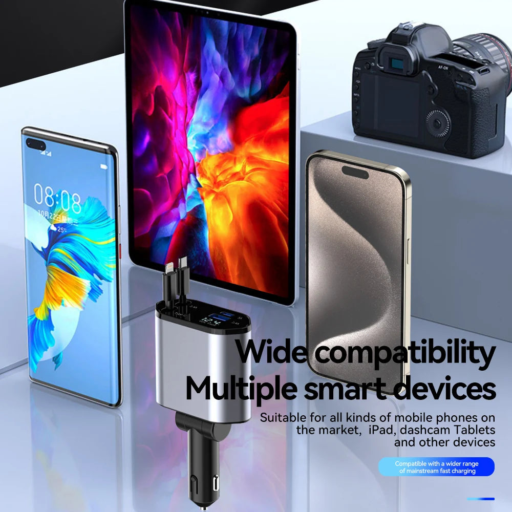 4-in-1 Car Fast Charger