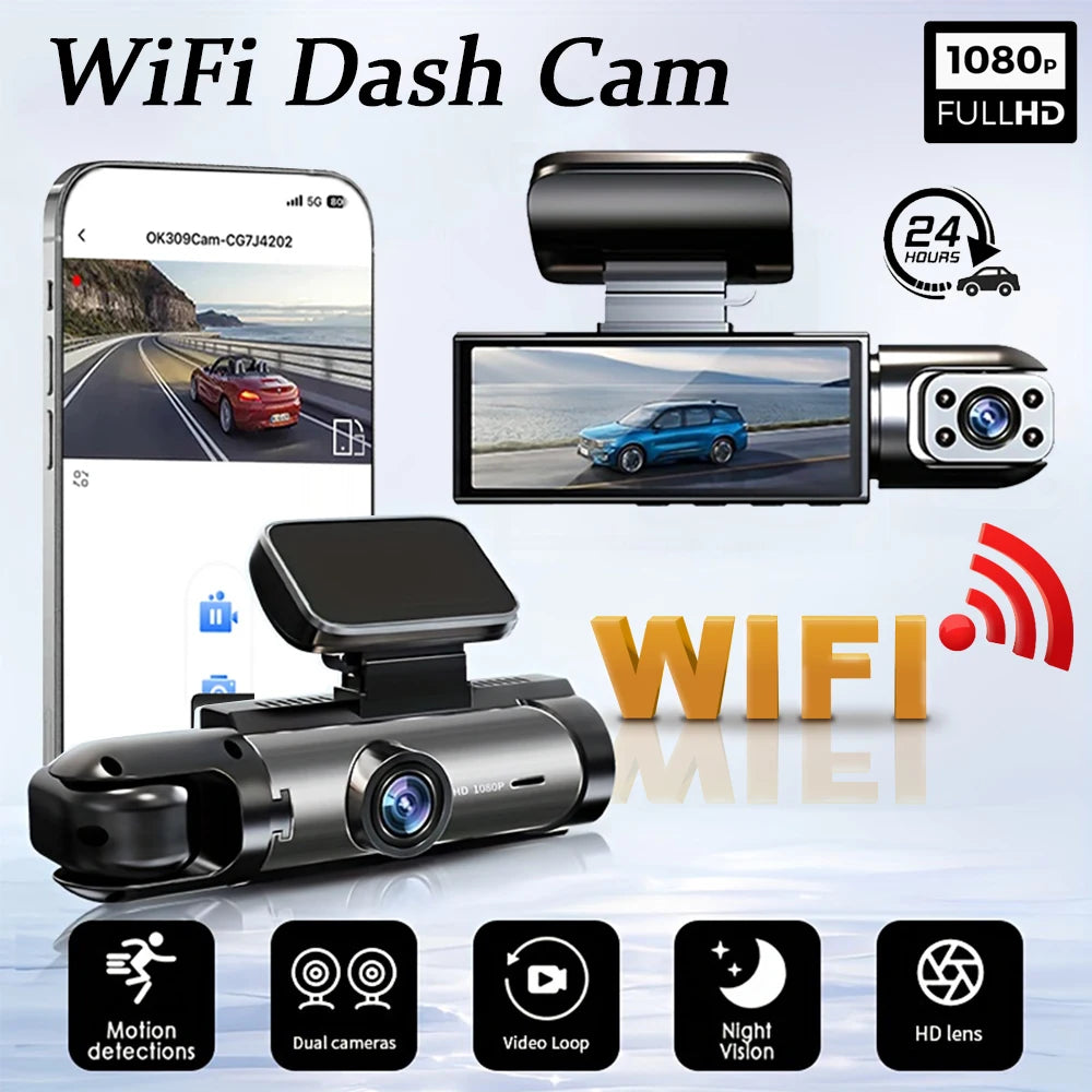 1080P WiFi Dual Car Camera