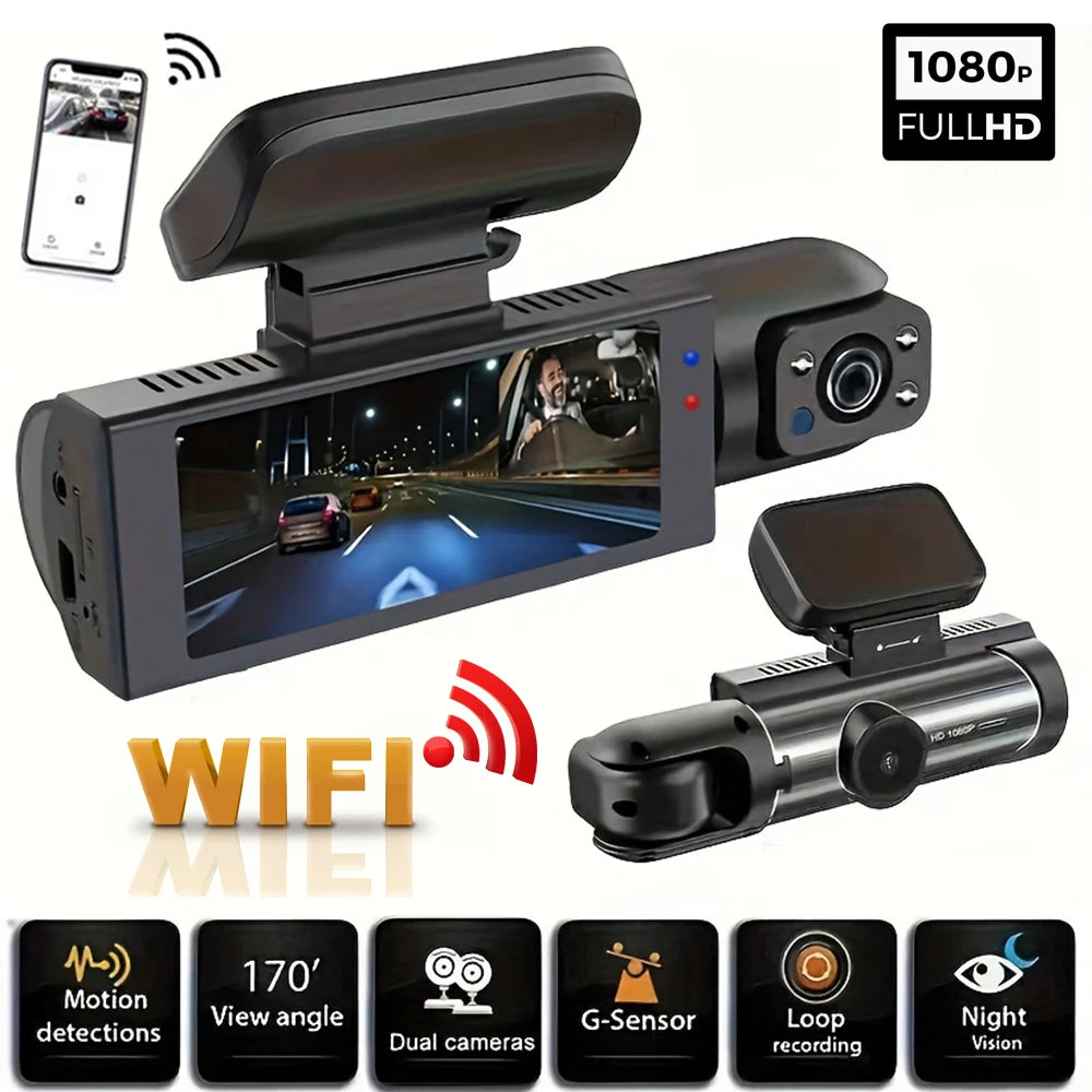 1080P WiFi Dual Car Camera