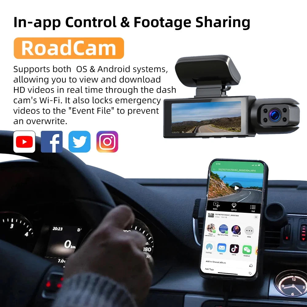 1080P WiFi Dual Car Camera