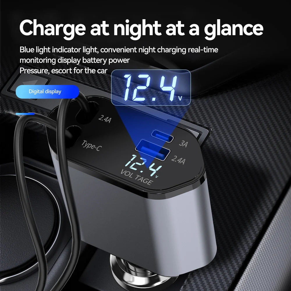 4-in-1 Car Fast Charger