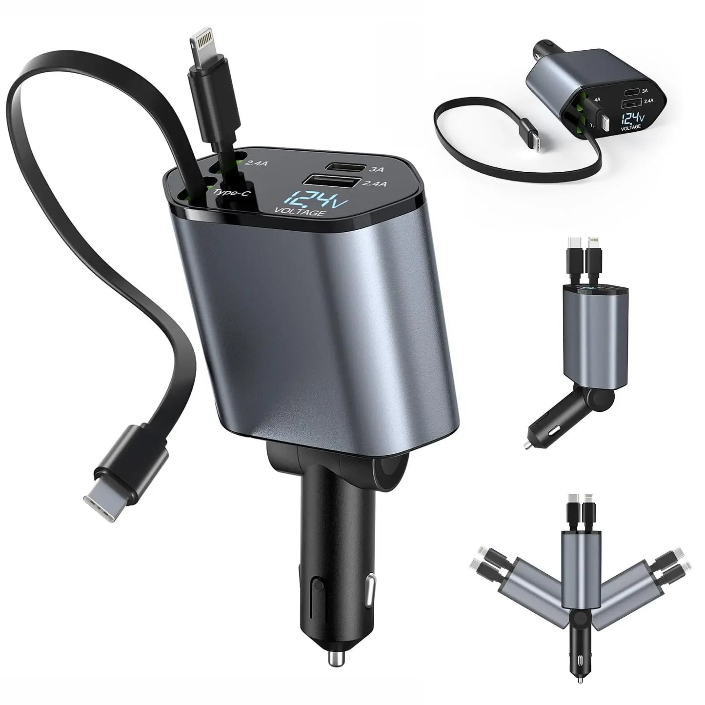 4-in-1 Car Fast Charger