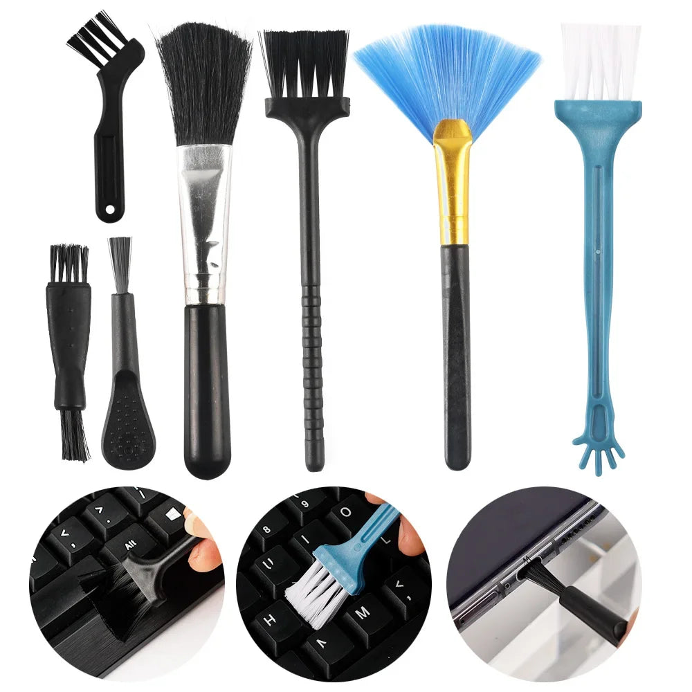 10 in 1 Set of Cleaning Brushes for PC / Laptop Keyboard / Mobile Phone
