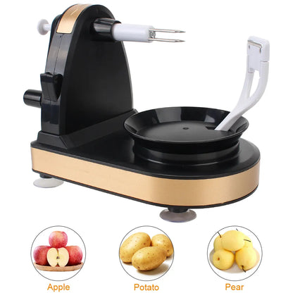 Hand-Cranked Fruit Peeler